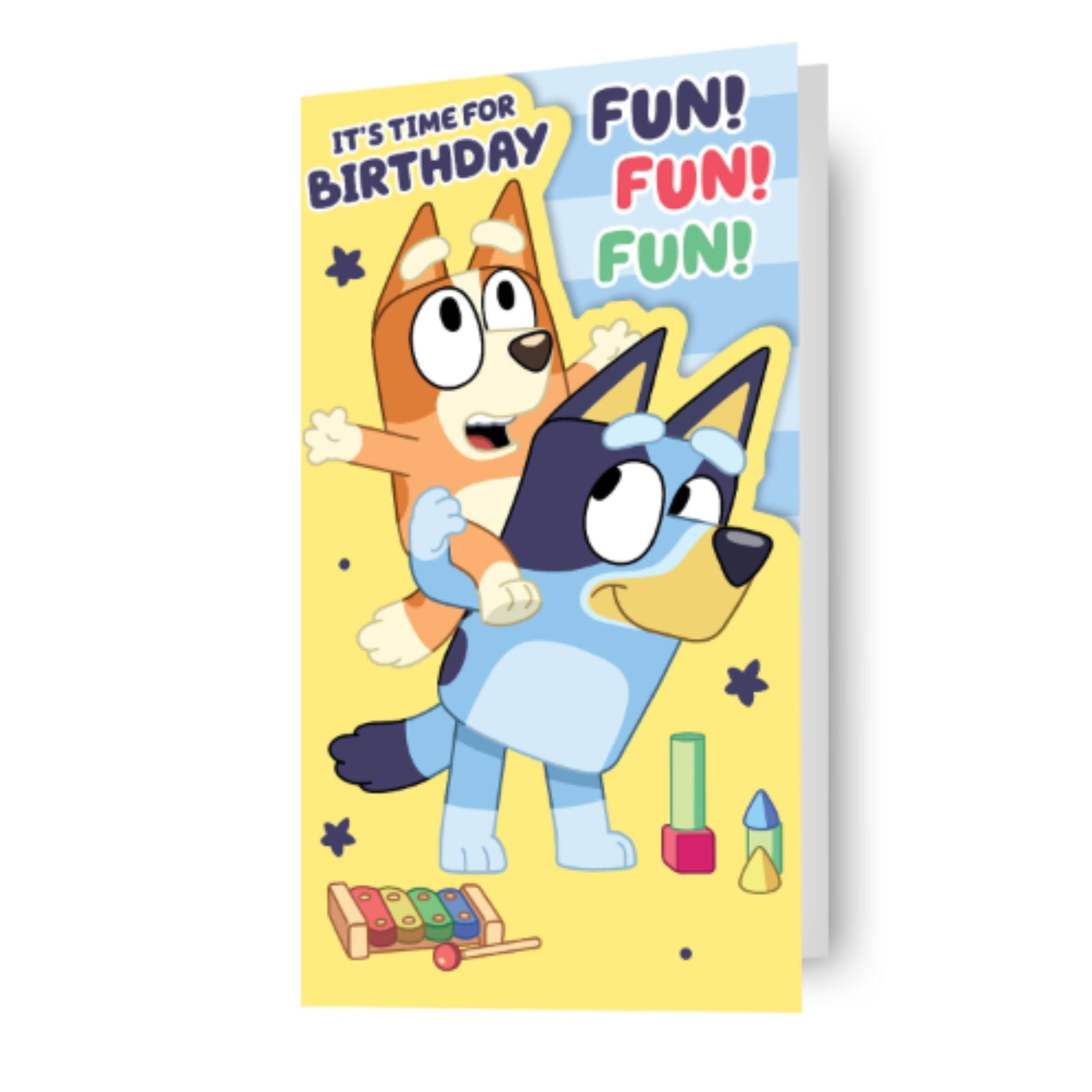 Bluey Fun! Fun! Fun!' Birthday Card Official Product