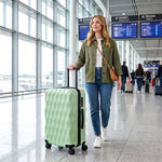 Suitcase, Hard Shell Carry On Luggage With Tsa Lock | 64l | Green