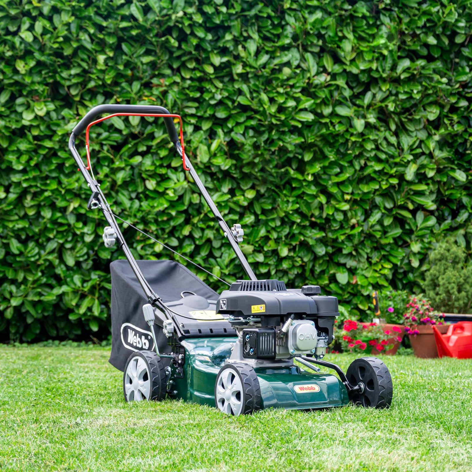 Classic 41cm Petrol Rotary Lawnmower 132cc Dvo130 | Green