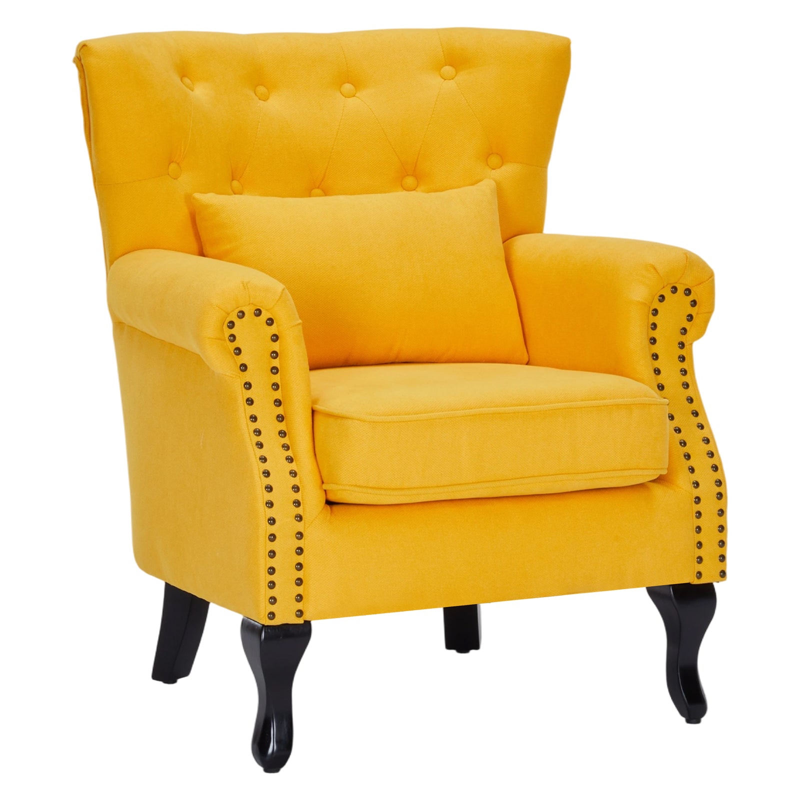 Breeins Vintage Armchair With Lumbar Pillow