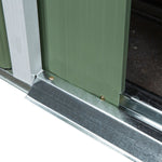 Metal Garden Storage Shed With Double Door And Ventilation | Green