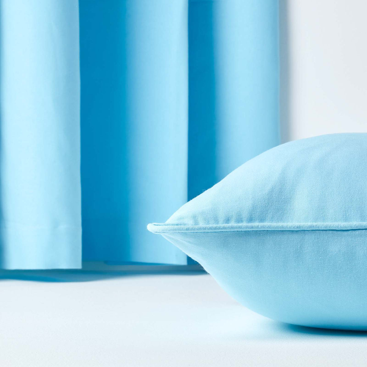 Cotton Plain Cushion Cover | 45cm x 45cm | Blue