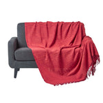 Nirvana Handwoven Slub Cotton Throw | 150cm x 200cm | Orange