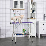 Adjustable Pet Grooming Arm W/ Clamp, Haunch Holders, Grooming Loop