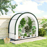 Foldable Small Greenhouse, Mini Greenhouse With Pe Base, Green