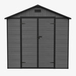 Breeins 8x12ft Plastic Garden Storage Shed With Lockable Door