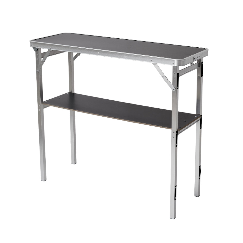 2-tier Portable Aluminium Alloy Bar Table