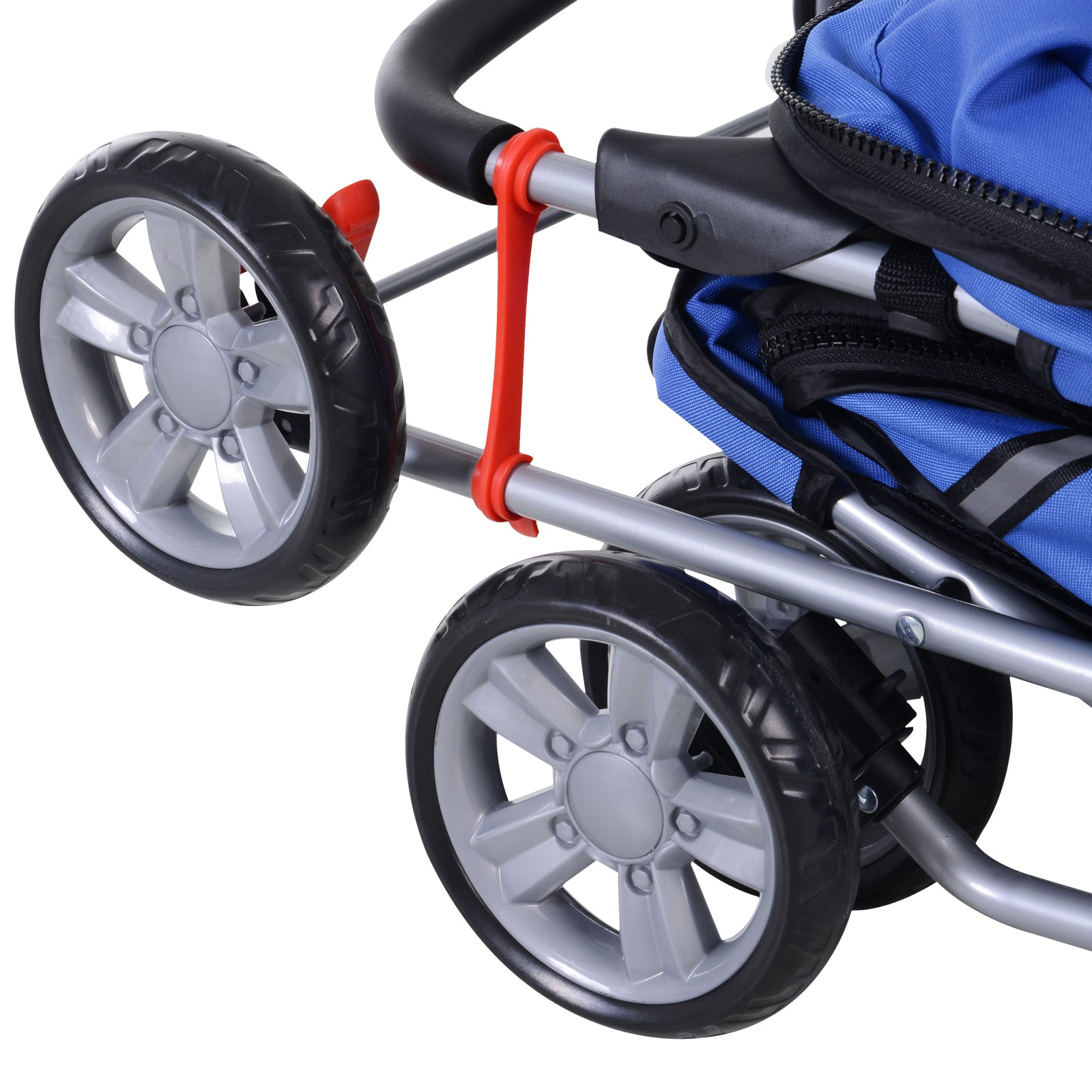 Pet Stroller Carrier Foldable Deluxe Jogger Walk Travel Dog Cat | Blue