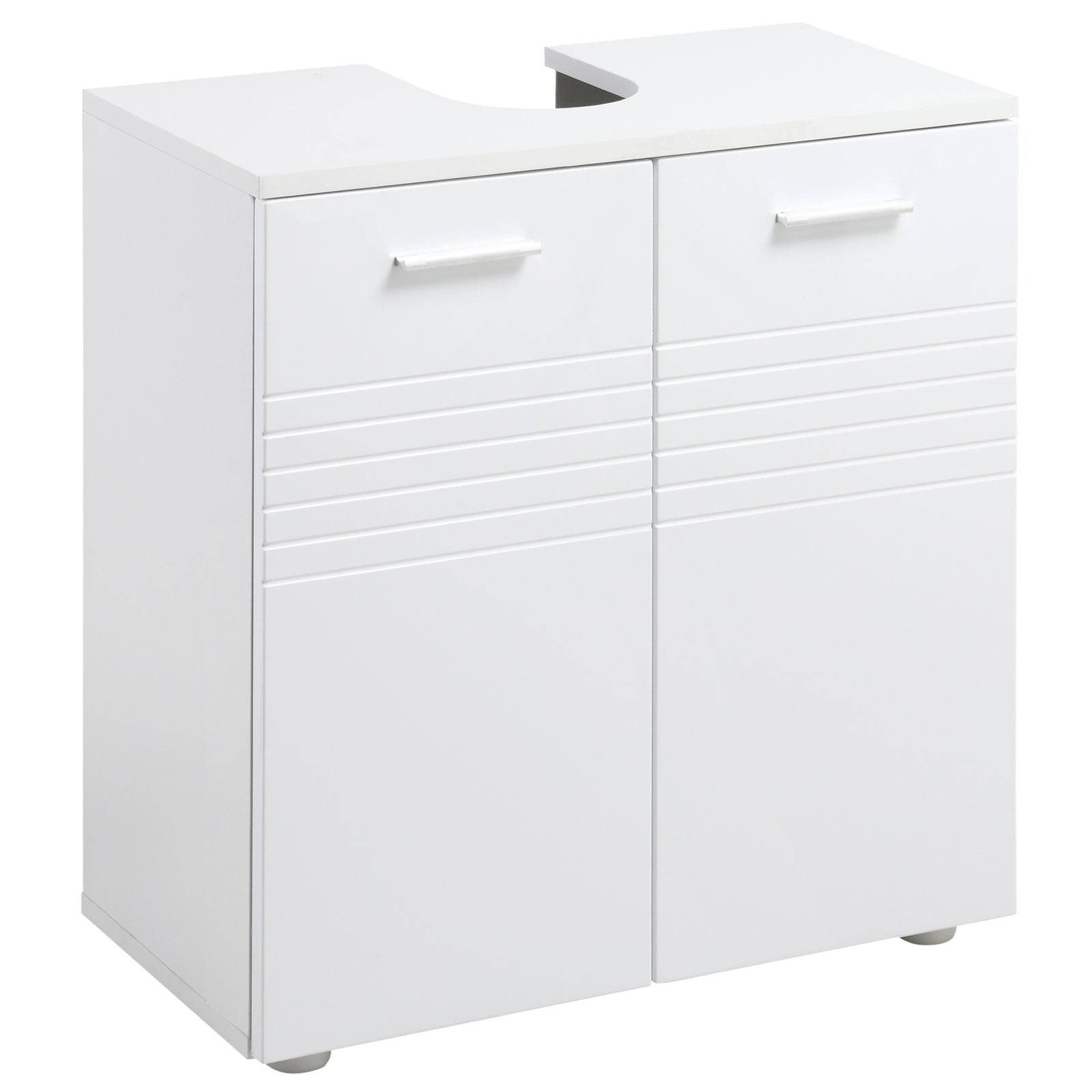 Bathroom Pedestal Under Sink Cabinet Storage Shelf