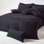 Continental Egyptian Cotton Pillowcase 200 Tc | 40 x 80cm | Black