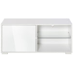High Gloss Tv Stand Cabinet Shelves White