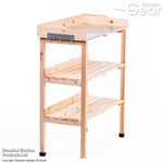 Garden_Gear Potting Bench With Galvanised Metal Work Top