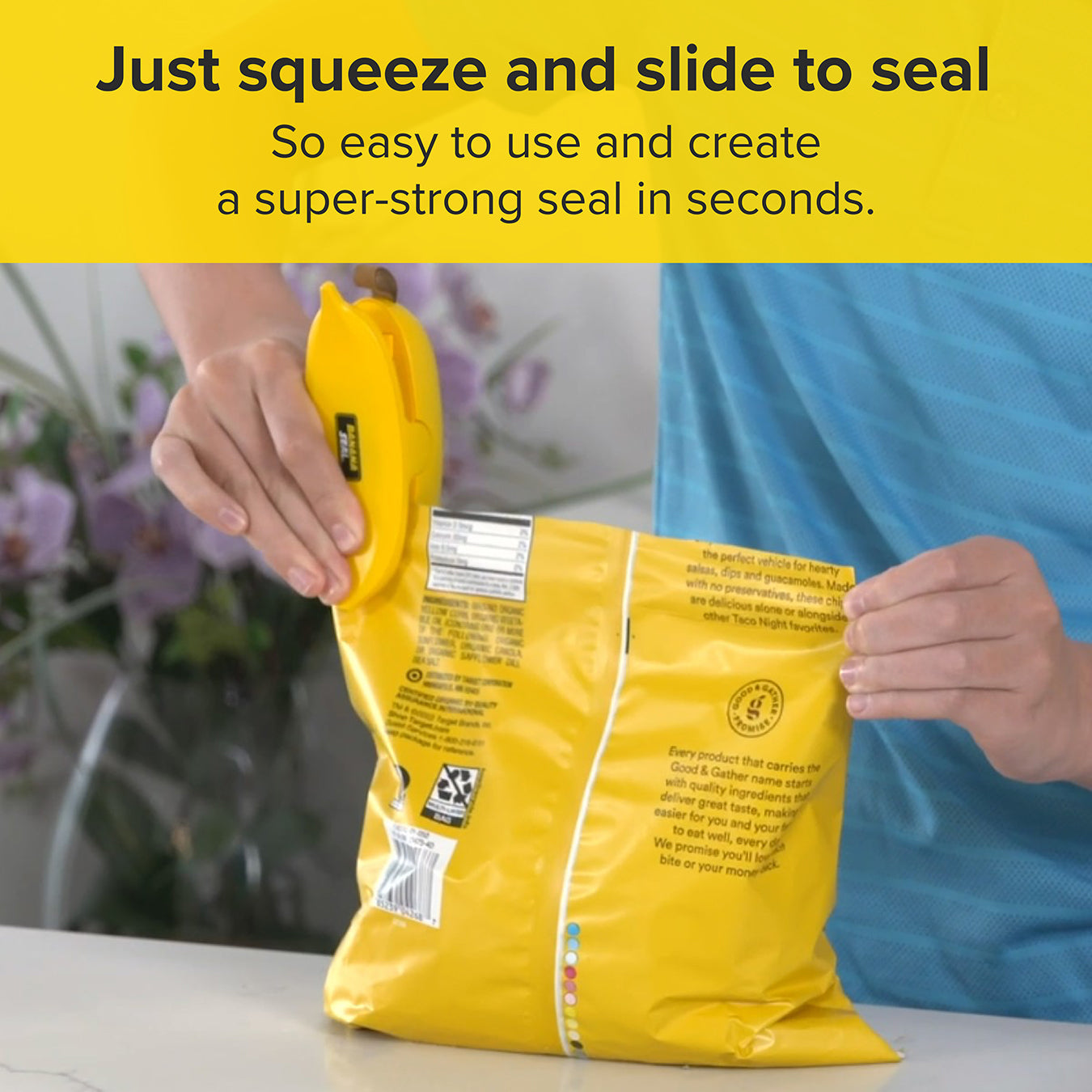 Banana Seal 2-in-1 Bag Sealer & Cutter | Original | Yellow