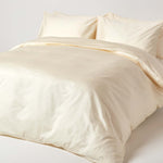 Organic Cotton Deep Fitted Sheet 18 Inch 400 Tc | Single | Cream