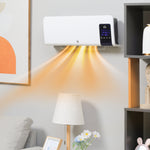 2000w Wall Mounted Ceramic Heater With Remote Control | One Size | White