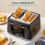Kettle And Toaster Set With Strix Thermostat, Crumb Tray | Black