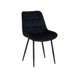 Seattle Dining Table With 4 Erica Velvet Chairs | Black