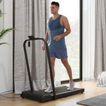 2.5hp Folding Treadmill Walking Pad W/ Led Display | Orange