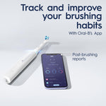 Io4 Electric Rechargeable Toothbrush With 4 Modes & Uk 2 Pin Plug, White