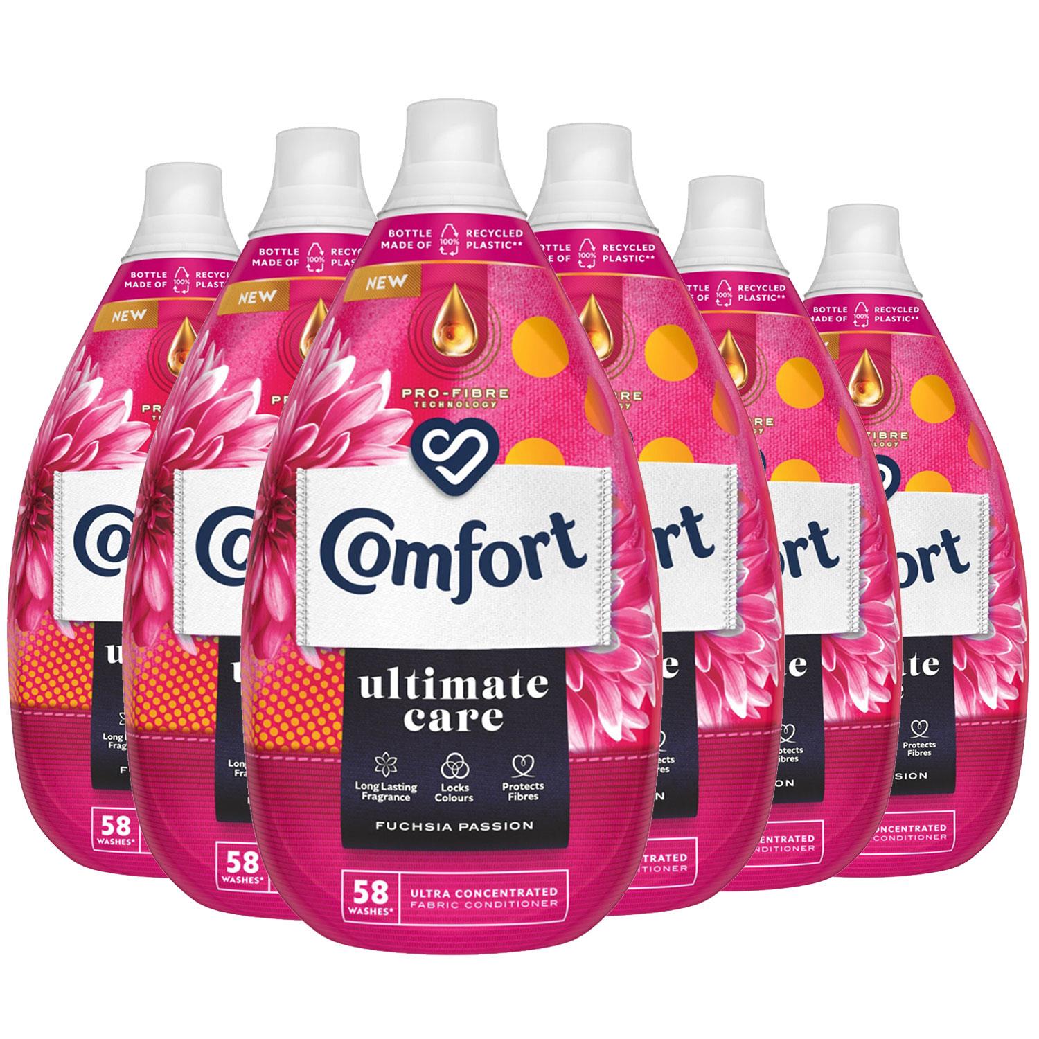 Ultimate Care Fuchsia Passion Liquid Fabric Conditioner 58w | Set of 6