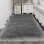 Retangular Super Soft Shaggy Area Rug | Large | Grey
