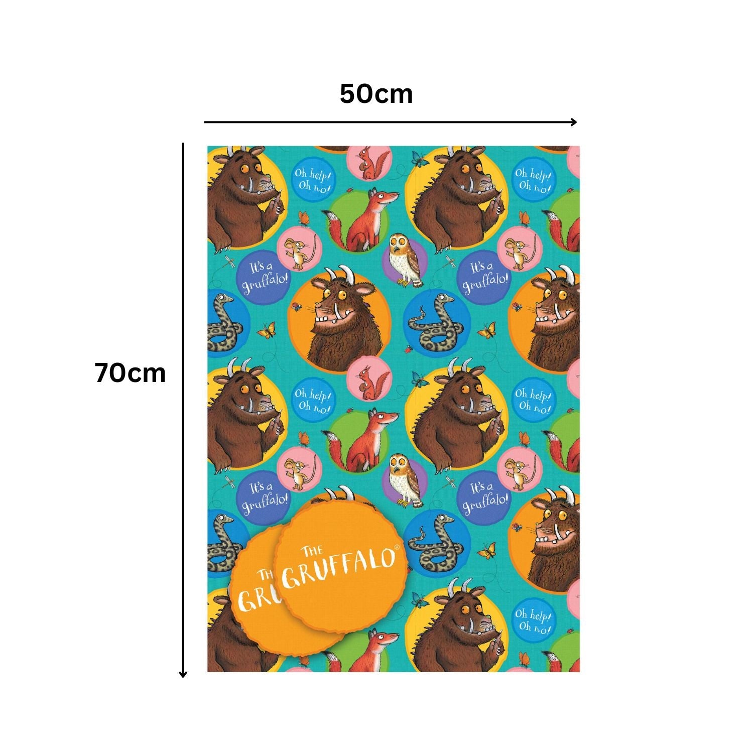 2 Sheets & 2 Tags Wrapping Paper