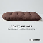 Luxury Garden Round Egg Chair Swing Cushion, 80 X 120 Cm | One Size | Brown