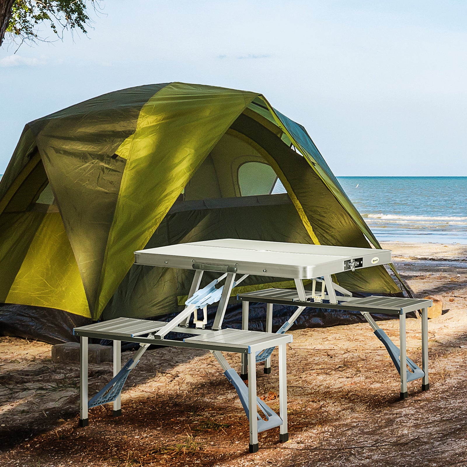 Portable Folding Camping Picnic Table Outdoor Chair Stools