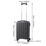 Hardside Carry-on Suitcase With Spinner Wheels | Black