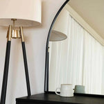 Akiko - Black Metal Arched Mirror - 95cm X 120cm