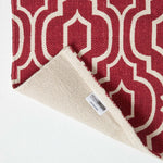 Riga 100% Cotton Printed Patterned Rug Hall Runner, 66 X 200 Cm | 150cm x 220cm | Red