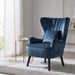 Breeins Upholstered Wingback Single Sofa Accent Chair With Wooden Legs
