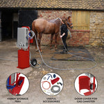 Deluxe Portable Horse Shower | Red