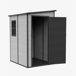 Breeins 5x4 Ft Pent Roof Garden Plastic Storage Shed