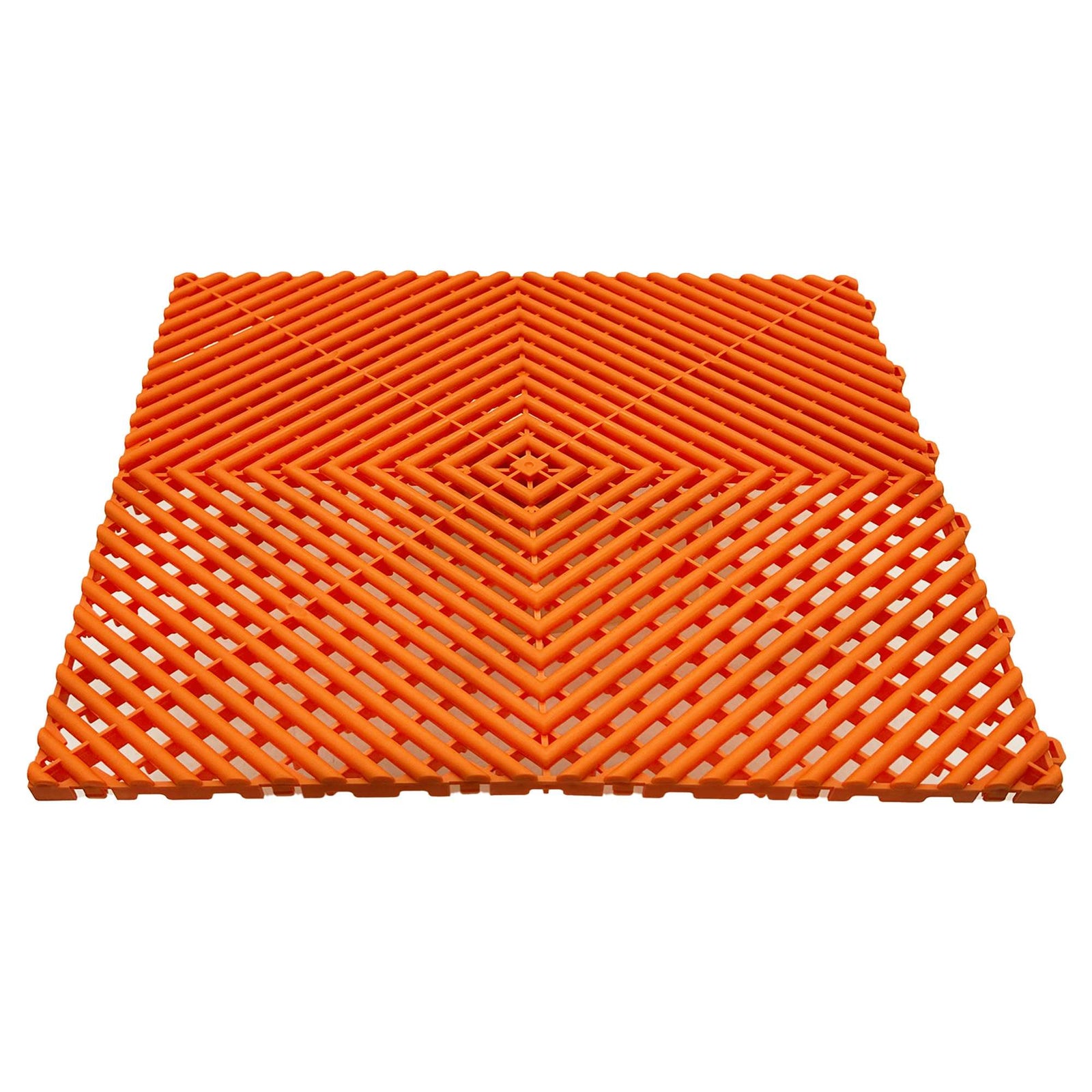Heavy Duty Vented Garage Interlocking Floor Tiles | Orange