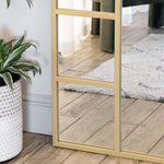 Mio - Metal Arched Window Mirror | 200cm x 120cm | Gold