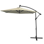 3m Led Cantilever Parasol | Cream