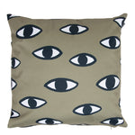 Indoor Outdoor Cushion Green Eyes Water Resistant Cushions