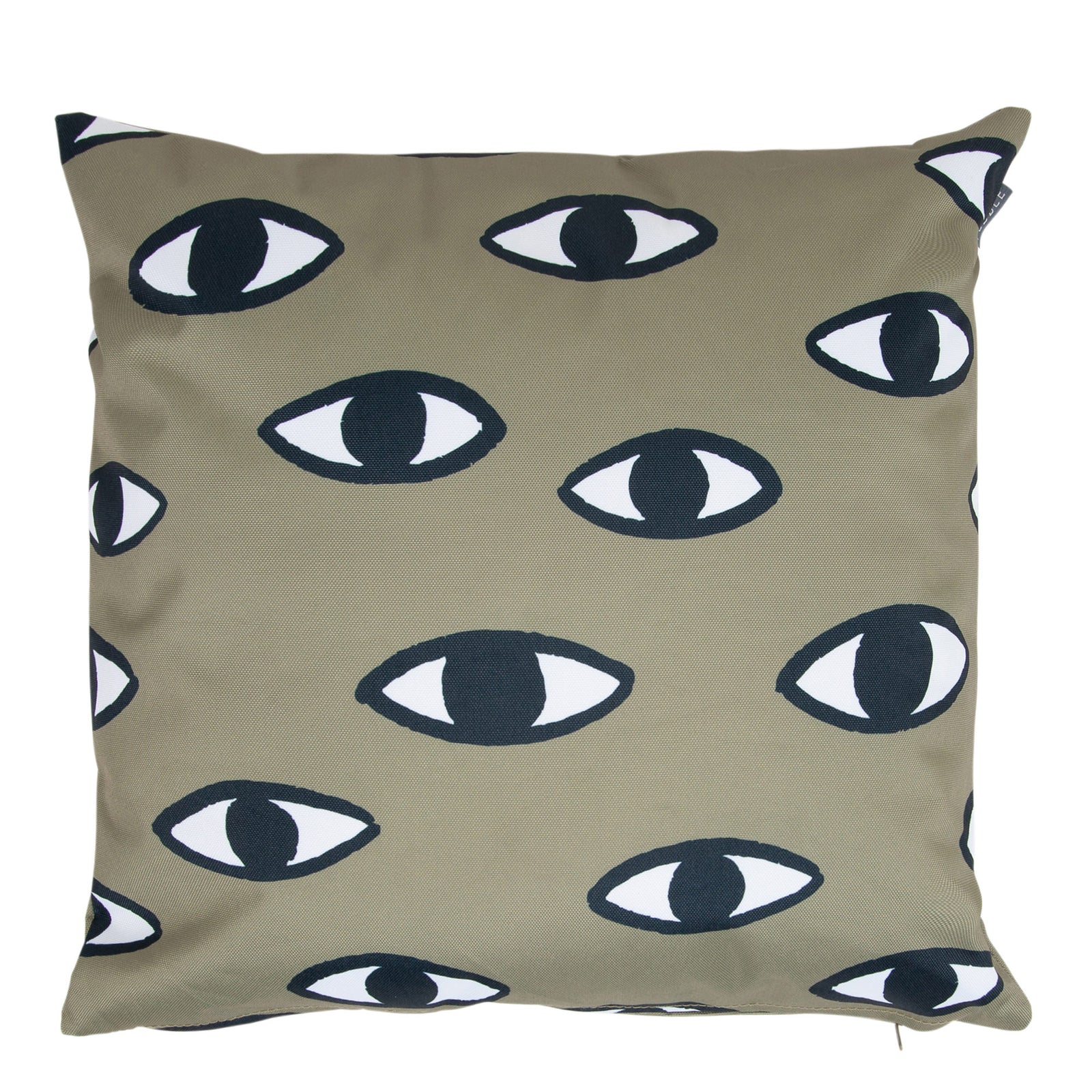 Indoor Outdoor Cushion Green Eyes Water Resistant Cushions