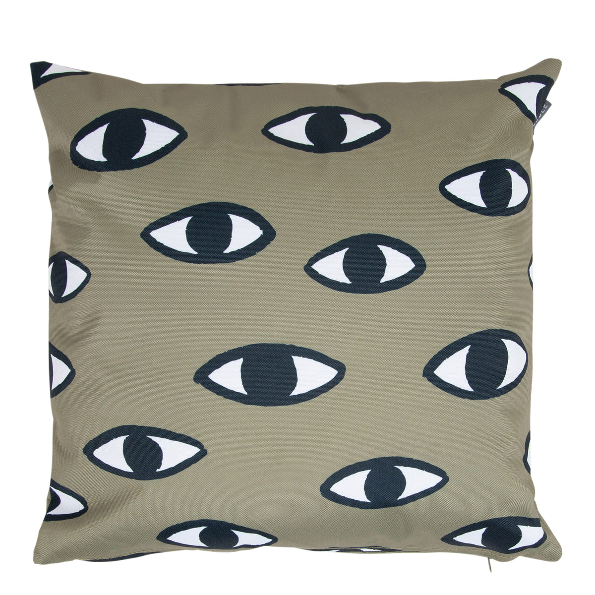 Indoor Outdoor Cushion Set Of 4 Green Eyes Water Resistant Cushions