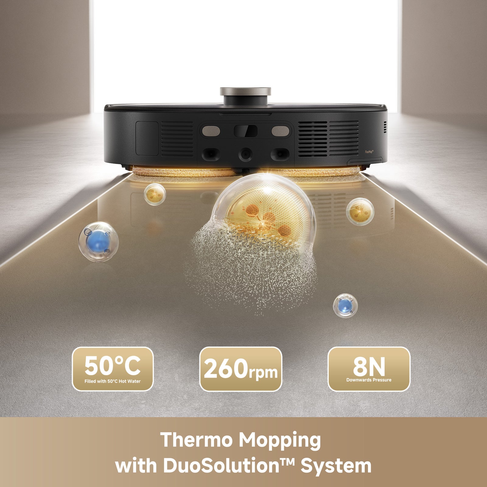 MOVA V50 Ultra Complete Robot Vacuum Cleaner And Self-emptying Scrubber With 24000 Pa Suction