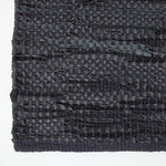 Denver Leather Woven Rug | 200cm | Black
