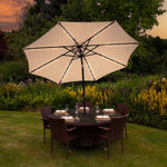 2.7m Led Tilt Parasol | Beige