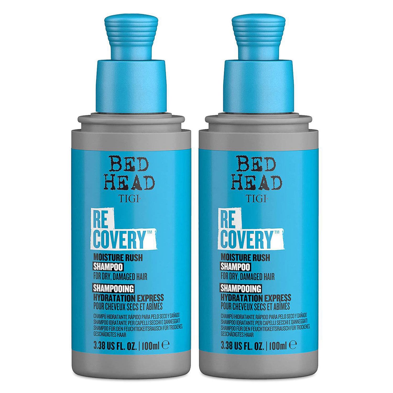 Recovery Moisture Rush Shampoo For Dry Damaged Hair, 100ml, 2pk