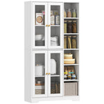 172cm Tall Kitchen Cupboard, Pantry Storage Cabinet | White