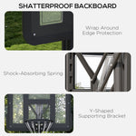 2.35-3.05m Basketball Hoop And Stand With Wheels | Black