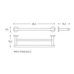 Towel Rack, Architect S+ Collection | Chrome