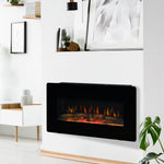 Electric Fireplace Heater Wall Mount With Flame Effect