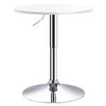 Adjustable Round Bar Table, Swivel Top, 60cm