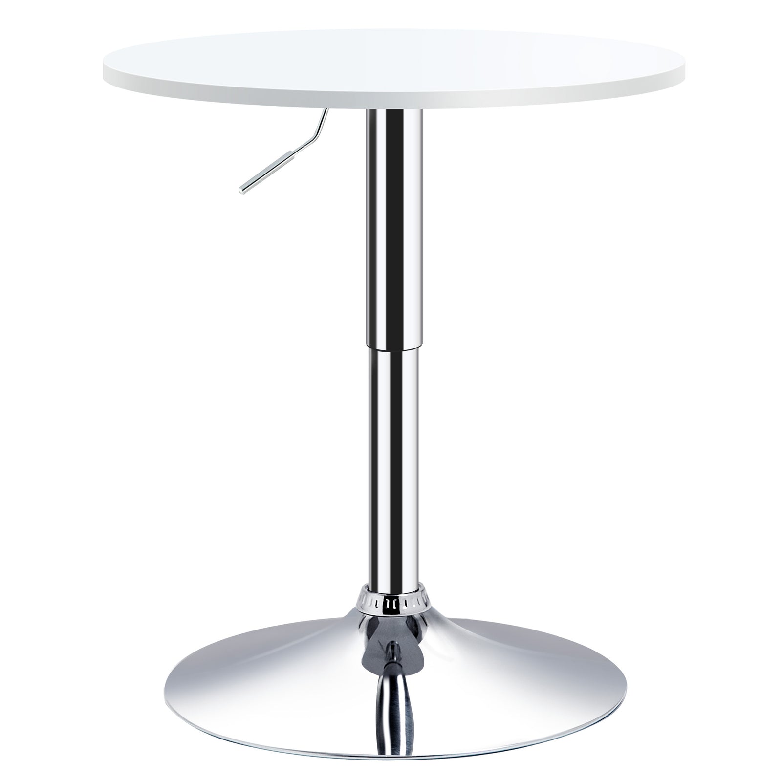 Adjustable Round Bar Table, Swivel Top, 60cm